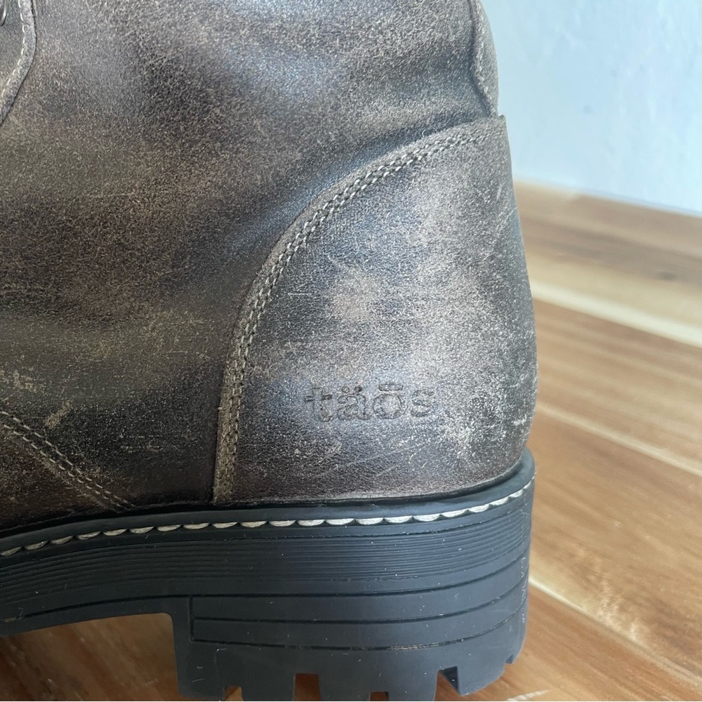 Taos Brown Distressed Leather size Eu 38 US 7-7.5 - Picture 6 of 8